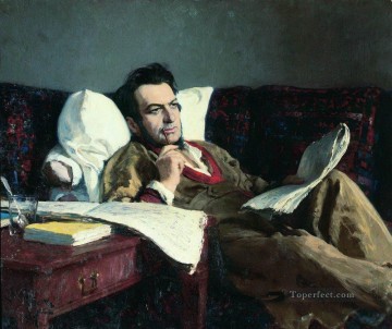 portrait of the composer mikhail glinka 1887 Ilya Repin Oil Paintings